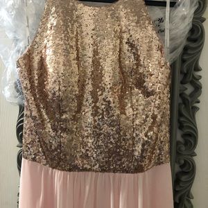 Rose Gold Bridesmaid dress